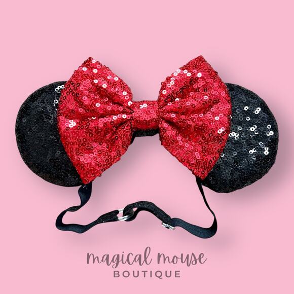 Classic Minnie Mouse Mommy & Me Ears | Disney-Inspired Mouse Ears Headband Set - Picture 7 of 11
